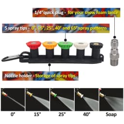Pressure Washer Water Gun for Car Cleaning Hose Connector For Karcher Nilfisk Parkside Bosch Quick Connector Nozzles