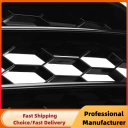 Car Front Bumper Fog Lamp Grille For AUDI A1 8X 2010 2011 2012 2013 2014 1pair Honeycomb Mesh Fog Light Grill Cover