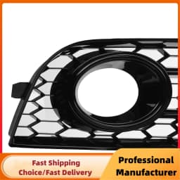 Car Front Bumper Fog Lamp Grille For AUDI A1 8X 2010 2011 2012 2013 2014 1pair Honeycomb Mesh Fog Light Grill Cover