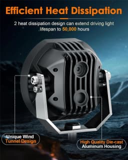 Superbright Offroad Spot Work Light 12v 24v LED Light Bar 6000K Drl White & Amber Light for Car SUV 4x4 Boat ATV LED Headlights