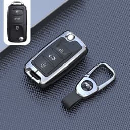 Car Key Holder Case Cover For VW Volkswagen Passat B8 CC Polo Tiguan Golf 7 GOLF8 MK8 MK4 For Skoda A7 A5 Octavia Superb Yeti