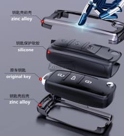 Car Key Holder Case Cover For VW Volkswagen Passat B8 CC Polo Tiguan Golf 7 GOLF8 MK8 MK4 For Skoda A7 A5 Octavia Superb Yeti