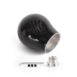 New Arrived Carbon Fiber Gear Shift Knob Manual Transmission Gear Stick Head Shifter Lever Handle With Limiter Adapter SFN135