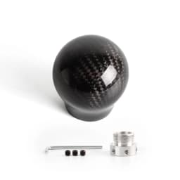 New Arrived Carbon Fiber Gear Shift Knob Manual Transmission Gear Stick Head Shifter Lever Handle With Limiter Adapter SFN135