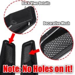 2X Bonnet Air Vents Engine Hood Car Exterior Parts For Mercedes Benz W204 C63 W205 W207 W212 W213 AMG Sedan Coupe Car Front Vent