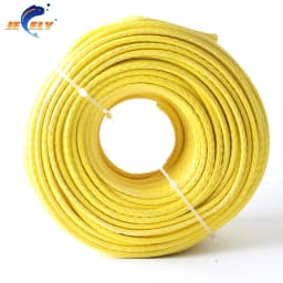 50m 4mm 12 Strands 1500kgs Uhmwpe Fiber Single Braid Winch Rope