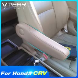 Vtear For Honda Crv Armrest Car Seat Side Pad Arm Rest Cushion Interior Parts Leather Cover Accessories 2007 2008 2011 2017 2018