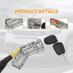 For CITROEN C2 C3 2002-10 Ignition Lock Cylinder Starter Switch 4162AH 4162AG Ignition Switch Starter Lock Repair