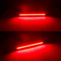 2PCS Smoked / Red Lens Red LED Car Rear Bumper Reflector Tail/Brake Lights Rear Fog Lights For Dodge Challenger 2015-2022 12V
