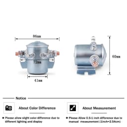 Continuous Duty Solenoid Relay 12 Volt 300 Amps Fits for Golf Cart 1114208 1114218 SWX-88