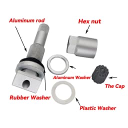 10Pcs Tyre Pressure Sensor TPMS Valve Stem Repair Kit For BMW 1 2 3 Series X1 X2 X3 Car Tubeless Wheel Tire Valve