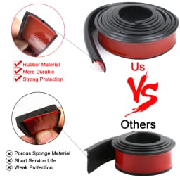 Car Fender Flares Wheel Arch Guard Trim Moulding Strip Eyebrow Lip Anti Scratch Mudflaps Universal Rubber Seal Protector Styling