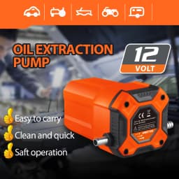 12V Car Electric Oil Extractor Transfer Pump 80W Mini Fuel Engine Oil/Crude Oil Fluid Suction Pump with Tubes For Auto Boat
