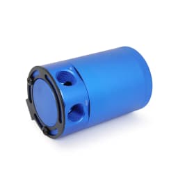 Universal 300ml Oil Catch Can Compact Baffled 2-Port Aluminum Reservoir Oil Catch Tank Fuel Tank Two Hole Breathable Kettle