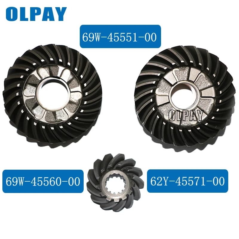 Gear set for Yamaha 4 stroke 60HP boat engine 69W-45551-00 69W-45560-00 62Y-45571-00