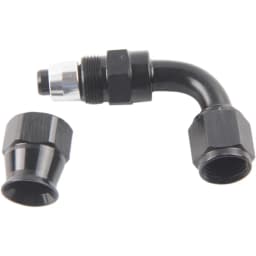 An6 An8 An10 3m/10ft E85 Tube Nylon Stainless Steel Braided PTFE Black Fuel Line Fitting Kit with 6 pcs Swivel Hose Ends