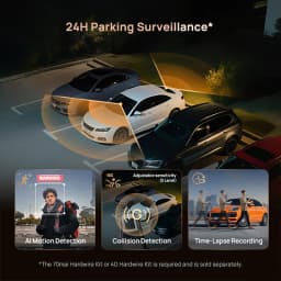 70mai Dash Cam A810S Front 4K Rear 1080P Support 4G Module GPS & ADAS Night Vision Supercapacitor Car DVR 70mai A810S