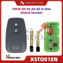 1PCS Xhorse XSTO01EN Global Version For Toyota XM38 Smart Key 4D 8A 4A All in One with Logo for VVDI Support Renew
