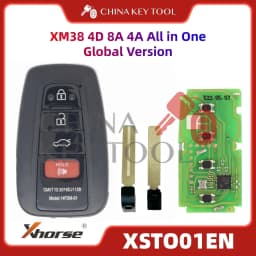 1PCS Xhorse XSTO01EN Global Version For Toyota XM38 Smart Key 4D 8A 4A All in One with Logo for VVDI Support Renew