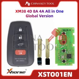 1PCS Xhorse XSTO01EN Global Version For Toyota XM38 Smart Key 4D 8A 4A All in One with Logo for VVDI Support Renew