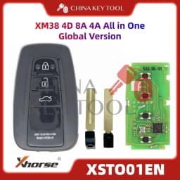 1PCS Xhorse XSTO01EN Global Version For Toyota XM38 Smart Key 4D 8A 4A All in One with Logo for VVDI Support Renew