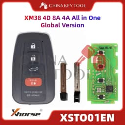 1PCS Xhorse XSTO01EN Global Version For Toyota XM38 Smart Key 4D 8A 4A All in One with Logo for VVDI Support Renew