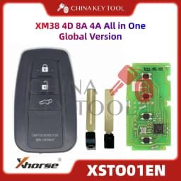 1PCS Xhorse XSTO01EN Global Version For Toyota XM38 Smart Key 4D 8A 4A All in One with Logo for VVDI Support Renew