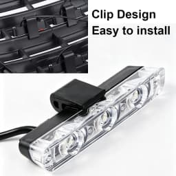 3 LED Car Front Grille Strobe Lights LED Flash Warning Lamp Red Blue Yellow White Vehicle Emergency Flasher Signal Lighting 12V