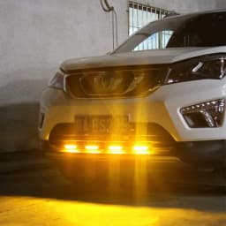 3 LED Car Front Grille Strobe Lights LED Flash Warning Lamp Red Blue Yellow White Vehicle Emergency Flasher Signal Lighting 12V