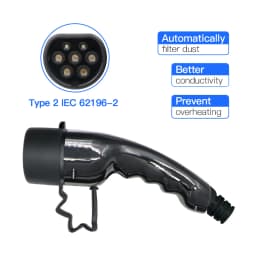 3.6KW 7.2 11 22KW Male Type 2 EVSE Female Gun EV Charger Car Plug IEC 62196 Convertor 16A 32A Electric Vehicle Charging Station