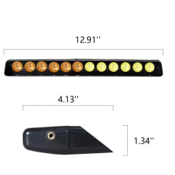 12 LED Strobe Warning Alarm Light Auto Warning Lamp Window shield Flashing Emergency Sucker Lamp Cheap Red Blue White Yellow
