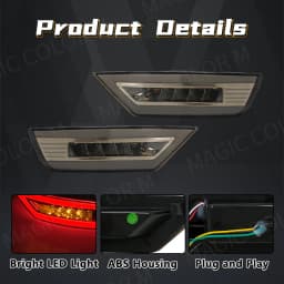 For Ford Focus Hatchback 2009-2013 Ecosport 2013-2020 Kuga Escape 2013-2018 Rear Bumper Lamp Reflector Fog Light Turn Signal 12V