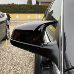 Side Wing Rearview Mirror Cover Cap For BMW 5 6 7 Series F01 F02 F03 F04 F06 F07 F10 F11 F12 F13 Carbon Black high quality types