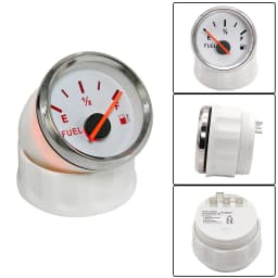 100-500mm Stainless Steel Marine Fuel Level Gauge Sensor Fit Boat Car Fuel Level Gauge Meter 0-190 ohm with Red Backlight 9-32V
