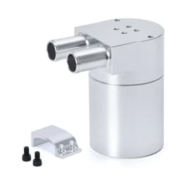 Baffled Billet Aluminum Oil Catch Tank/Can Round Can Reservoir Turbo Oil Catch can/ Can Catch for BMW/VW/AUDI 19MM Barb VR-TK60