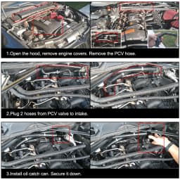 Baffled Billet Aluminum Oil Catch Tank/Can Round Can Reservoir Turbo Oil Catch can/ Can Catch for BMW/VW/AUDI 19MM Barb VR-TK60