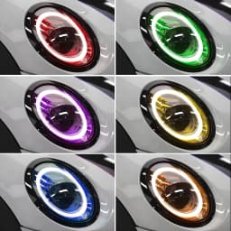 For MINI Cooper F54 F55 F56 F57 LED Headlight Daytime Running Light Refit Yellow Blue Red Angel Eyes DRL Superbright Daylight