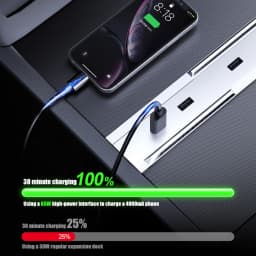 TESY For Tesla Model YL Y Launch Juniper 65W Central Control Type-C USB HUB Fast Charging Model 3 Highland Expansion Dock