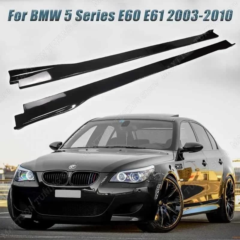 Car Side Skirts Extension Rocker Plate Lip kits for BMW 5 Series E60 E61 525i 530i 530d 535d 540i 550i 2003-2010 Accessories