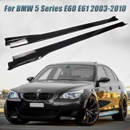 Car Side Skirts Extension Rocker Plate Lip kits for BMW 5 Series E60 E61 525i 530i 530d 535d 540i 550i 2003-2010 Accessories