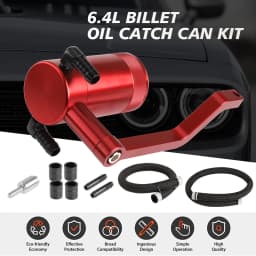 6.4L Oil Can Catch Can Z-Bracket Billet Catch Can for Chrysler Dodge Charger Challenger Jeep Oil Separator Tank