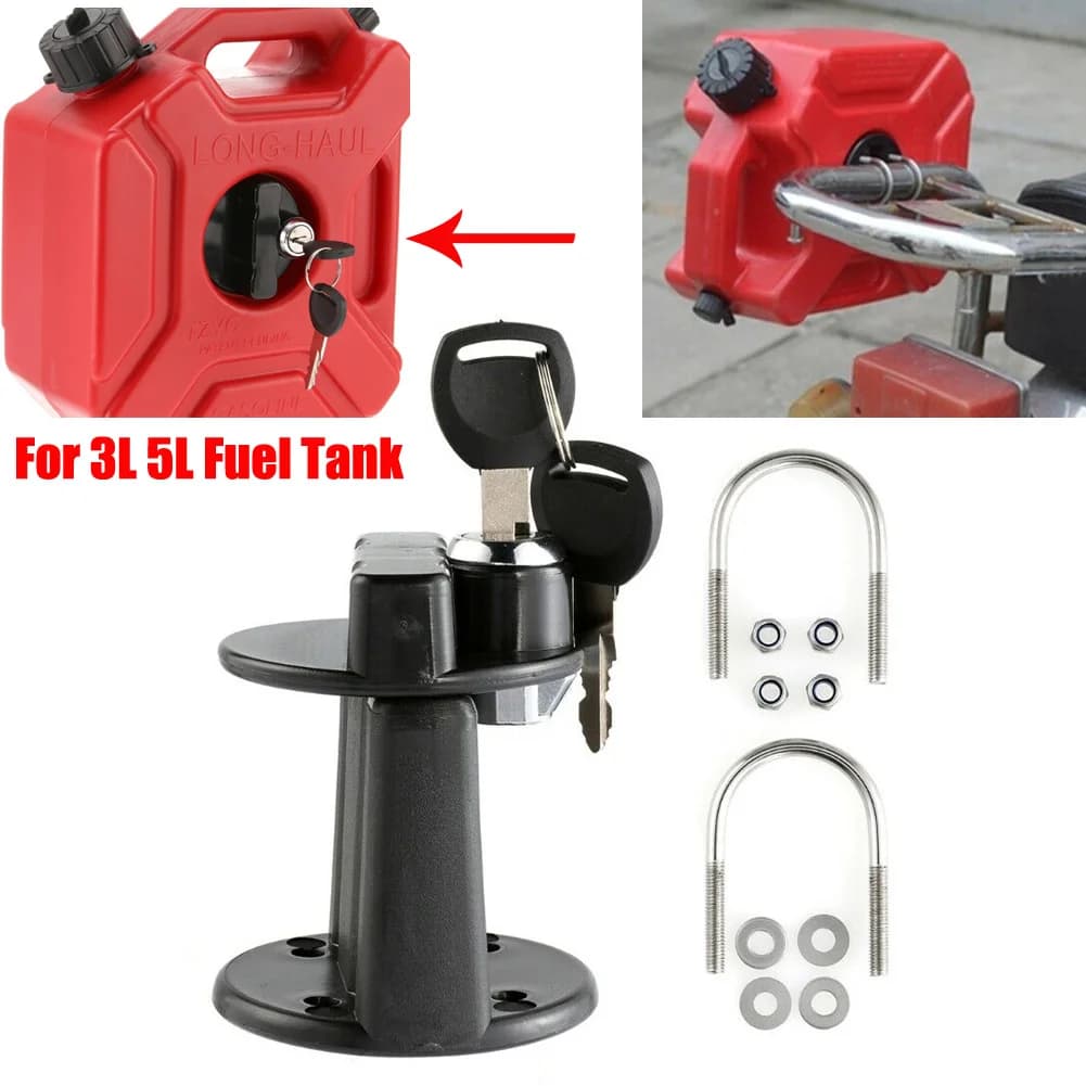 Car Bracket Lock Fastener For 3L 5L Fuel Tank Mount Petrol Can Holder Universal For RV SUV Spare Oil Tank Motorcycle Accessorie