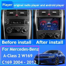 Android 16 For Mercedes Benz B200 A B Class W169 A160 A180 A200 A220 2009 - 2012 Player Auto Radio Multimedia Navigation Carplay