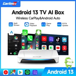 CarlinKit Wireless Carplay TV Box Smart 8+128G Android Auto AI Box HDMI Output Android 13 Video Adapter For Youtube Kia IPTV
