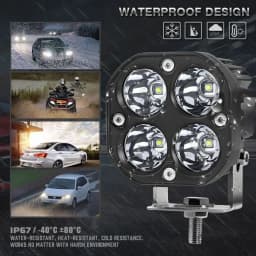 3 inch Mini led work light Square Car Yellow White Spotlight 12V 24V off road fog lamp For Lada Truck 4X4 4WD Car accessorie