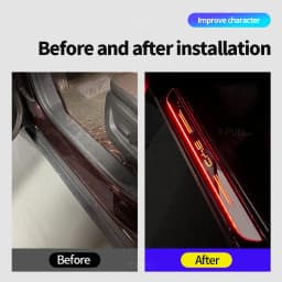 Customized For BYD Atto 3 EV yuan song han 2022 2023 Car Welcome Door illuminated Sill Light Logo Lamp LED Car Pedal Decoration