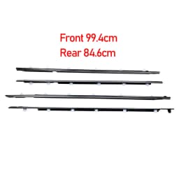 4PCS Outer Windows Rubber Weatherstrip Door Sealing Belt Moulding Trim For Toyota Land Cruiser LC80 80 Series LX450 1991-1998