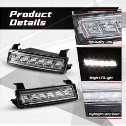 1649060251 1649060151 DRL For Mercedes Benz W164 X164 X204 ML350 ML450 GL450 GLK350 2009 - 2013 LED Daytime Running Lights