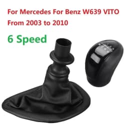 For Mercedes VITO VIANO W639 2003 2004 2005 2006 2007 2008 2009 2010 6 Speed Gear Shift Knob With Shift Knob Gaitor Boot Cover