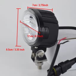 JALN7 LED Light Tractor Oval 6.7 Inch for Deere 45W Work Versatile Buhler Massey Ferguson Combines Cotton Picker off road use